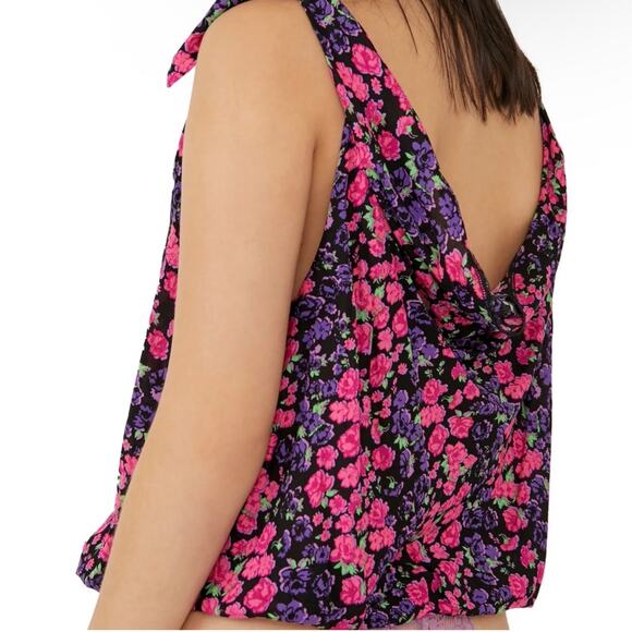 Free People Intimately Womens Fairy Bare It All Lace Floral Tank Bodysuit Size M - Picture 2 of 11